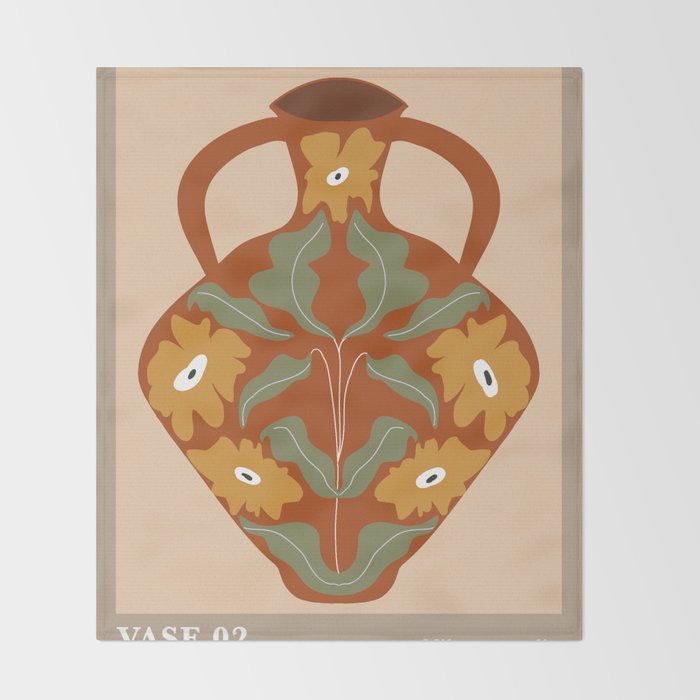 Vase 2 Throw Blanket Gallery Image 2