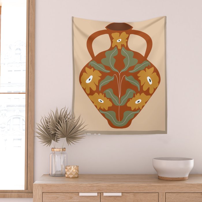 Vase 2 Wall Tapestry Gallery Image 2