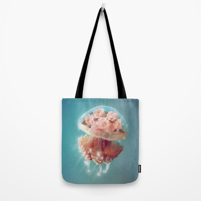 Floral Jellyfish Tote Bag Gallery Image 2