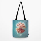 Floral Jellyfish Tote Bag Gallery Image 2