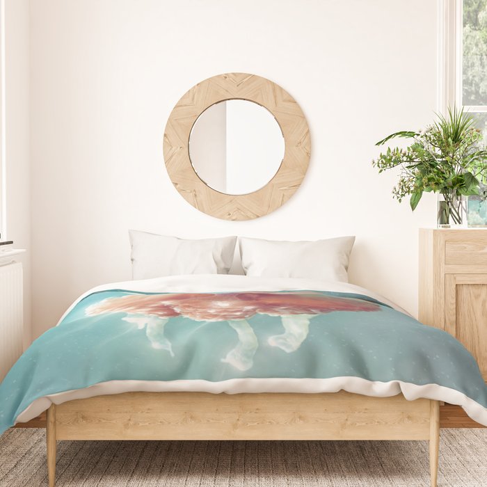 Floral Jellyfish Duvet Cover Gallery Image 3