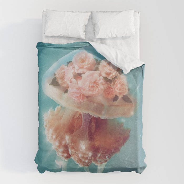 Floral Jellyfish Duvet Cover Gallery Image 1