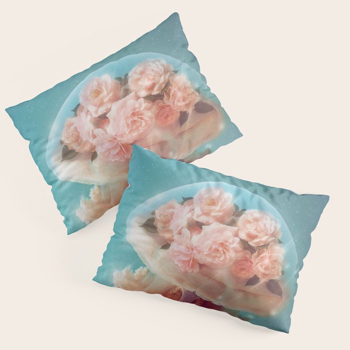Floral Jellyfish Pillow Sham Gallery Image 3