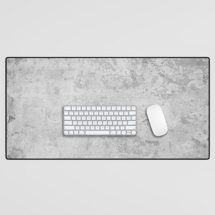 concrete wall vintage grey background,  wall texture * Desk Mat Gallery Image 1