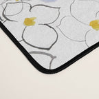blue abstract hydrangea pattern Desk Mat Gallery Image 4