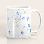 blue abstract hydrangea pattern Coffee Mug Gallery Image 1