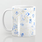 blue abstract hydrangea pattern Coffee Mug Gallery Image 3