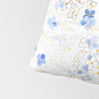blue abstract hydrangea pattern Pillow Sham Gallery Image 4