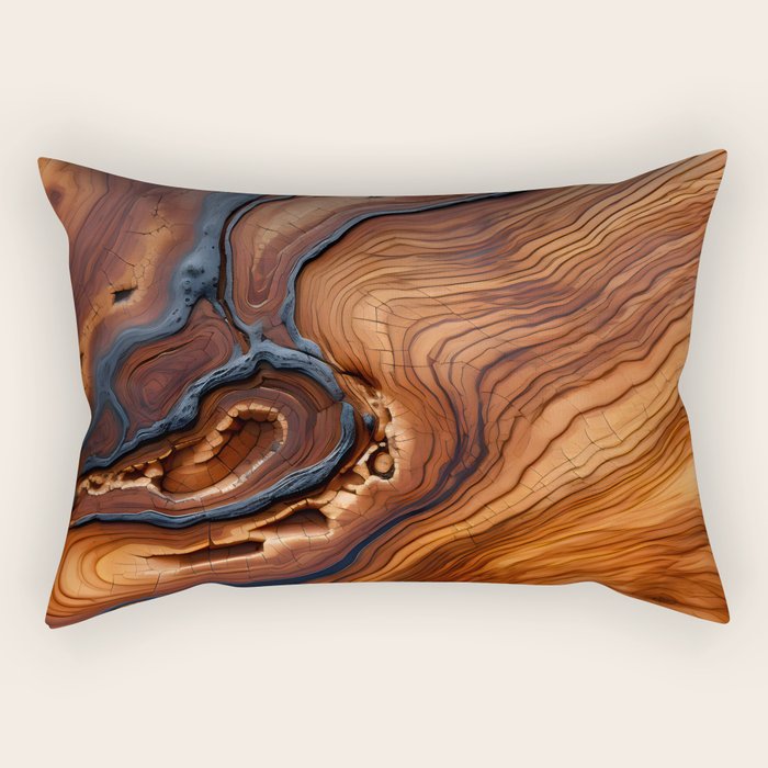 Ethereal Wooden Rectangular Pillow Gallery Image 2