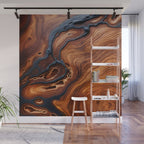 Ethereal Wooden Wall Mural Gallery Image 1