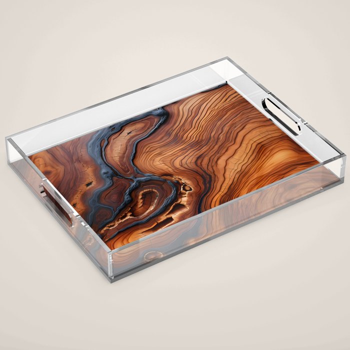 Ethereal Wooden Acrylic Tray Gallery Image 1