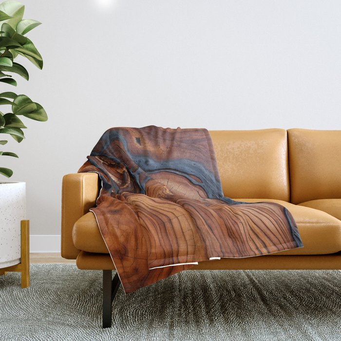 Ethereal Wooden Throw Blanket Gallery Image 1