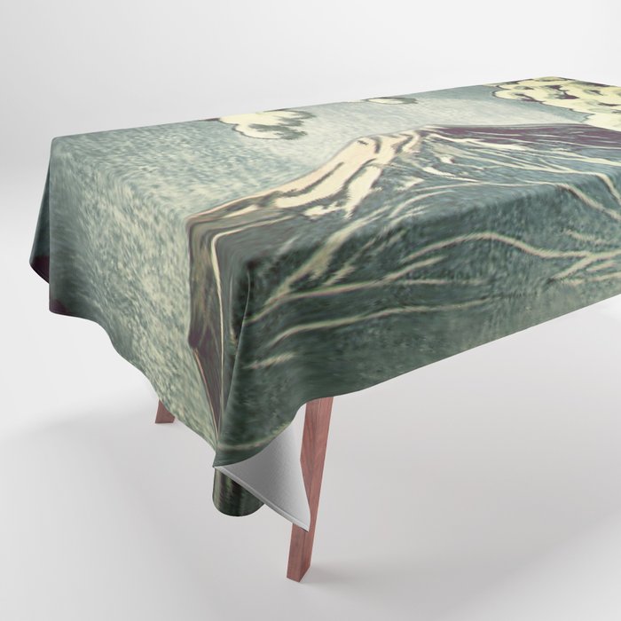 5 Lakes at Moonlight Tablecloth Gallery Image 1
