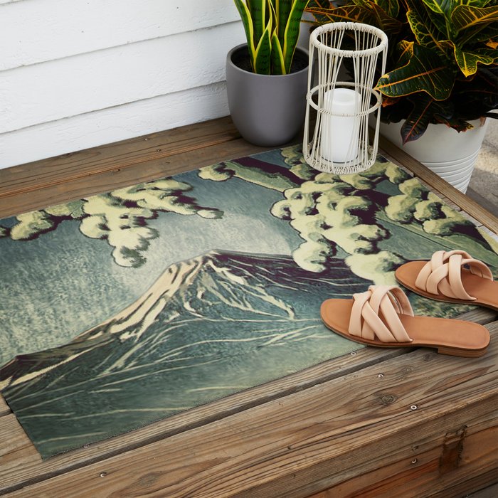 5 Lakes at Moonlight Outdoor Rug Gallery Image 2