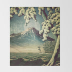 5 Lakes at Moonlight Throw Blanket Gallery Image 2