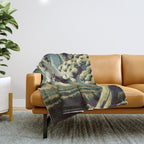 5 Lakes at Moonlight Throw Blanket Gallery Image 1
