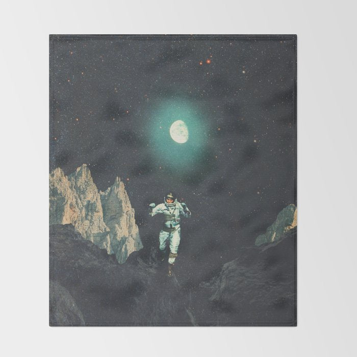 Searching for Happiness out of this Transitional World Throw Blanket Gallery Image 2