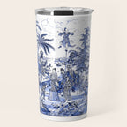 Chinoiserie Blue Landscape Travel Mug Gallery Image 1