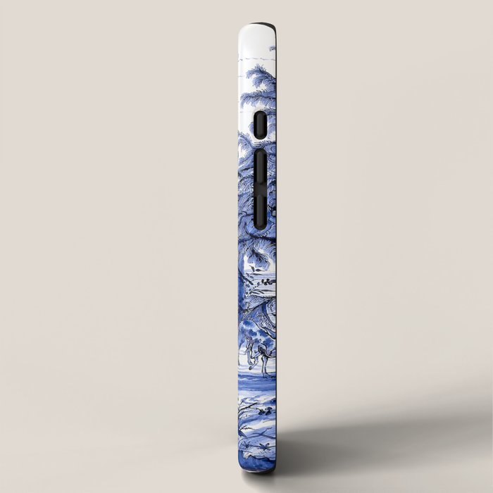 Chinoiserie Blue Landscape iPhone Case Gallery Image 2