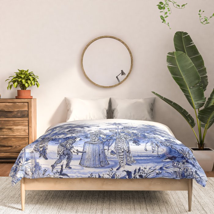 Chinoiserie Blue Landscape Comforter Gallery Image 3