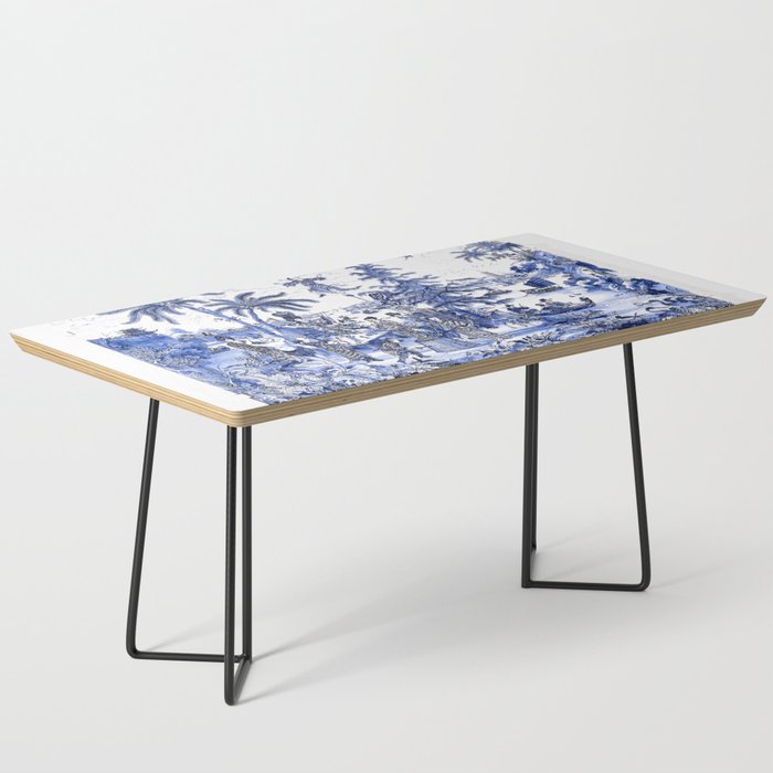 Chinoiserie Blue Landscape Coffee Table Gallery Image 1