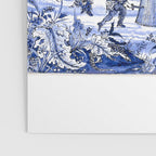 Chinoiserie Blue Landscape Poster Gallery Image 3