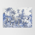 Chinoiserie Blue Landscape Rug Gallery Image 2