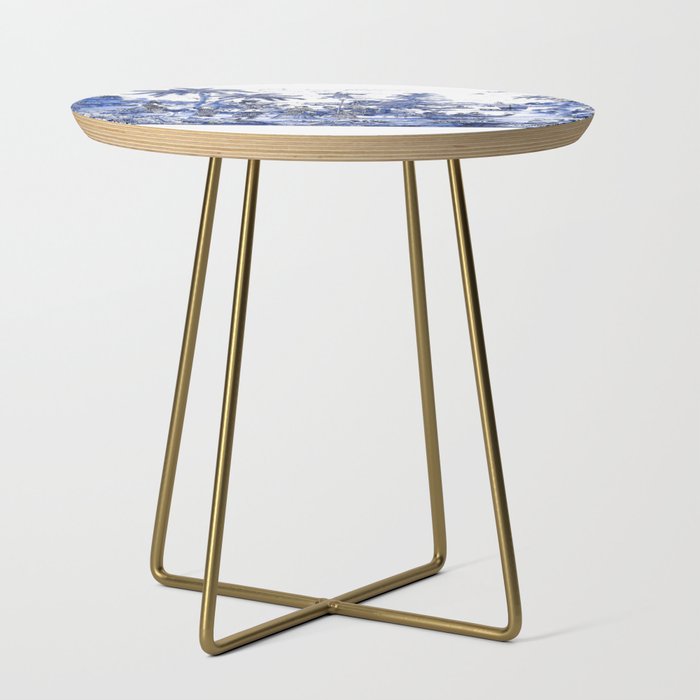 Chinoiserie Blue Landscape Side Table Gallery Image 1