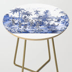 Chinoiserie Blue Landscape Side Table Gallery Image 2