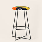 The Path Ahead, Abstract Concept Positivity Growth Mindset People, Eclectic Inspire Bohemian Contemporary Modern Pop Art Stool Gallery Image 1