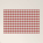 Cozy Gingham in Pink Welcome Mat Gallery Image 1