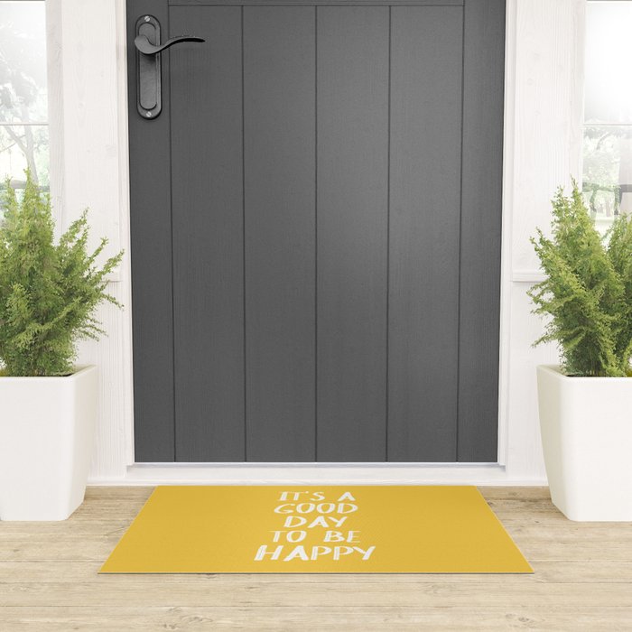 It's a Good Day to Be Happy - Yellow Welcome Mat Gallery Image 3