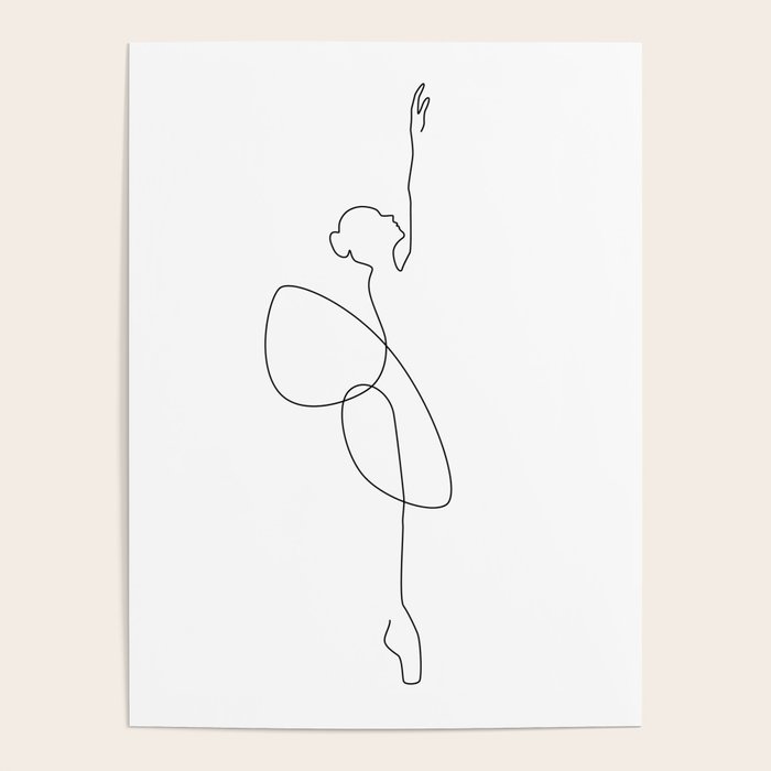 Line Ballerina Poster Gallery Image 4