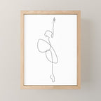Line Ballerina Mini Art Print Gallery Image 1
