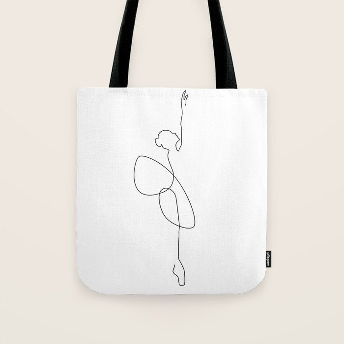 Line Ballerina Tote Bag Gallery Image 1