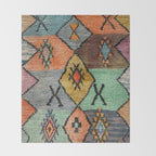 Traditional Vintage Moroccan Rug Throw Blanket Gallery Image 2