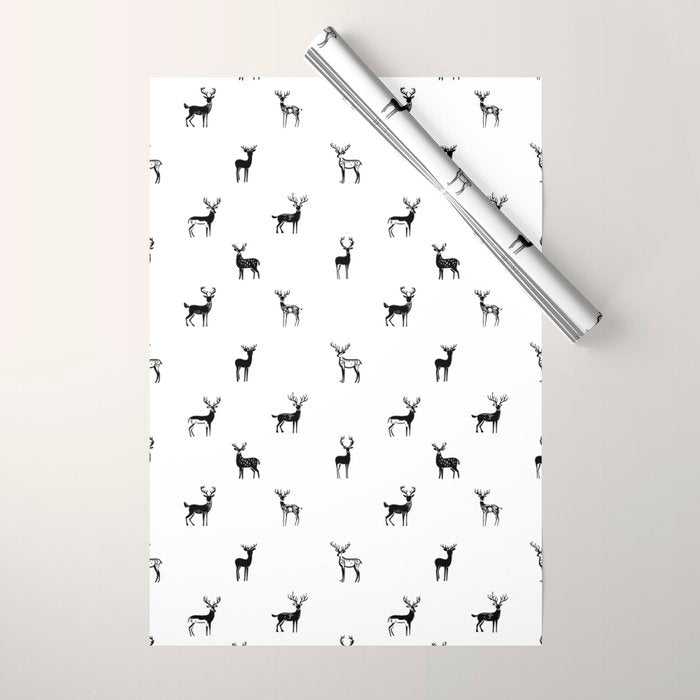 Reindeer animal art pattern Wrapping Paper Gallery Image 1