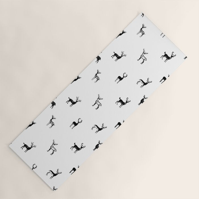Reindeer animal art pattern Yoga Mat Gallery Image 1