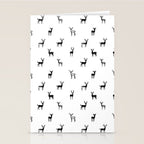 Reindeer animal art pattern Stationery Card Gallery Image 2