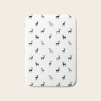 Reindeer animal art pattern Bath Mat Gallery Image 1