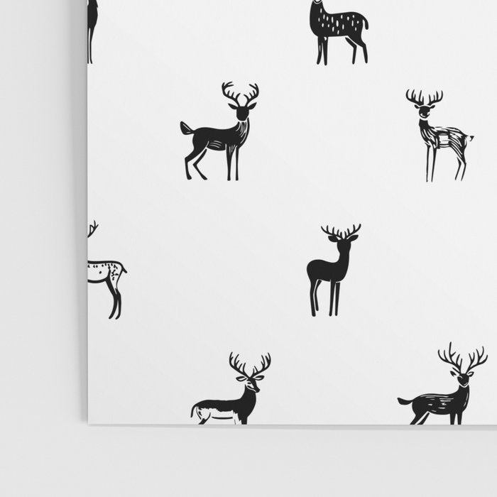 Reindeer animal art pattern Poster Gallery Image 3