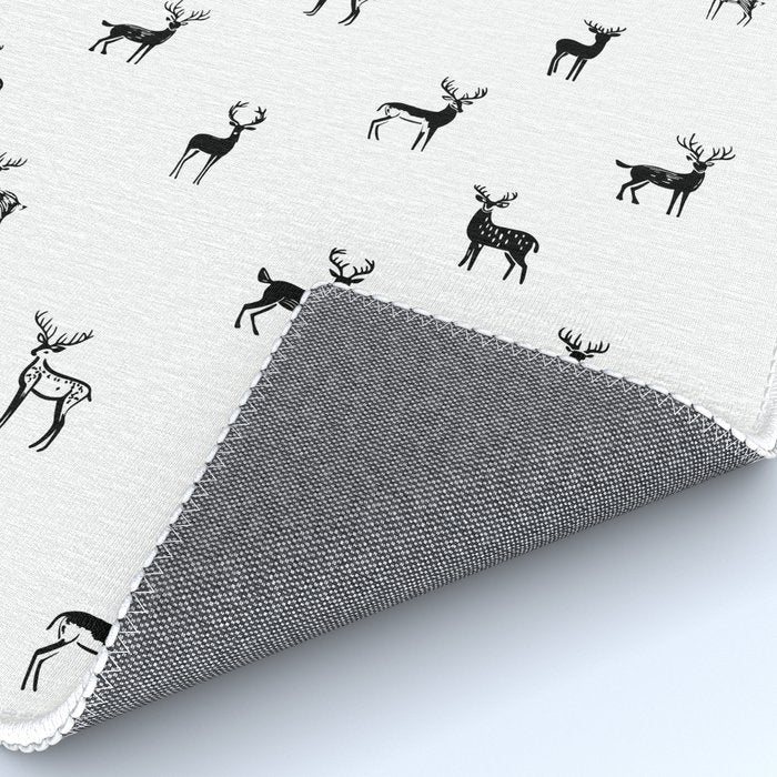 Reindeer animal art pattern Rug Gallery Image 4