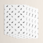 Reindeer animal art pattern Wrapping Paper Gallery Image 3