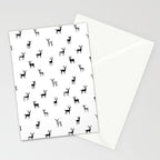 Reindeer animal art pattern Stationery Card Gallery Image 2