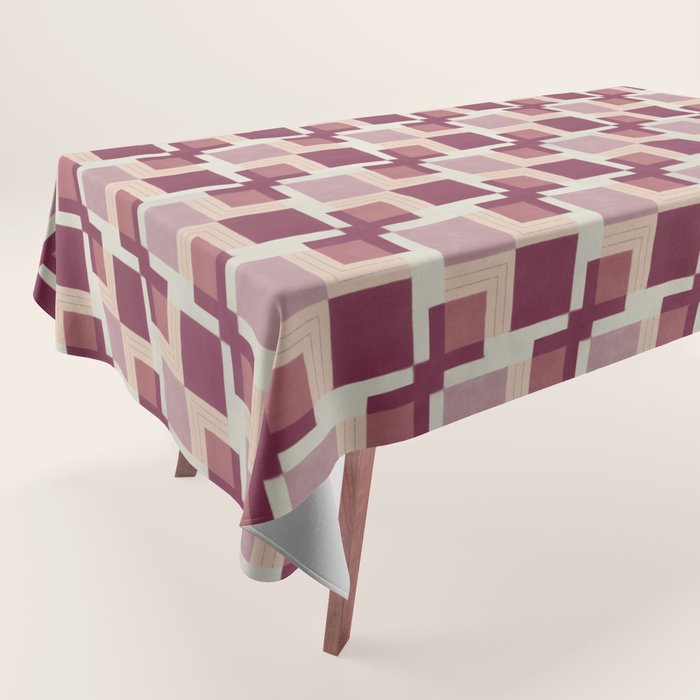 Geo Squares Tablecloth Gallery Image 1