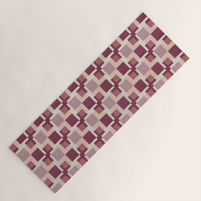 Geo Squares Yoga Mat Gallery Image 1