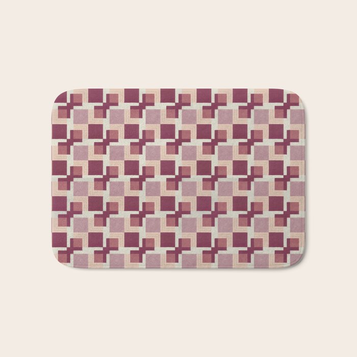 Geo Squares Bath Mat Gallery Image 1