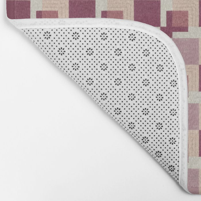 Geo Squares Bath Mat Gallery Image 2