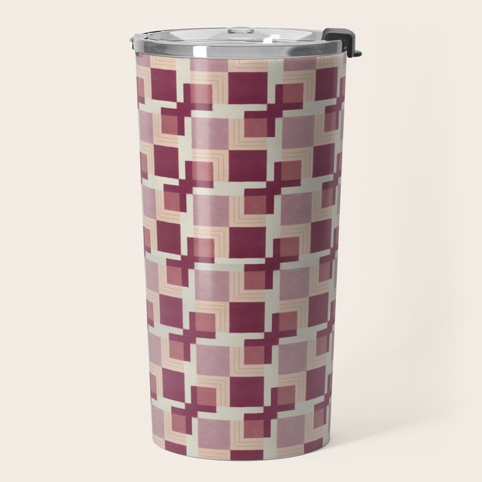 Geo Squares Travel Mug Gallery Image 2