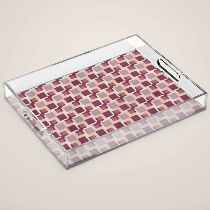 Geo Squares Acrylic Tray Gallery Image 1